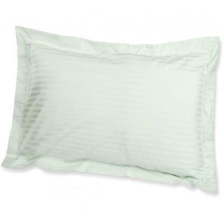 IMPRESSIONS 650 King Pillow Shams- Egyptian Cotton Stripe - Mint 650KGPS STMT